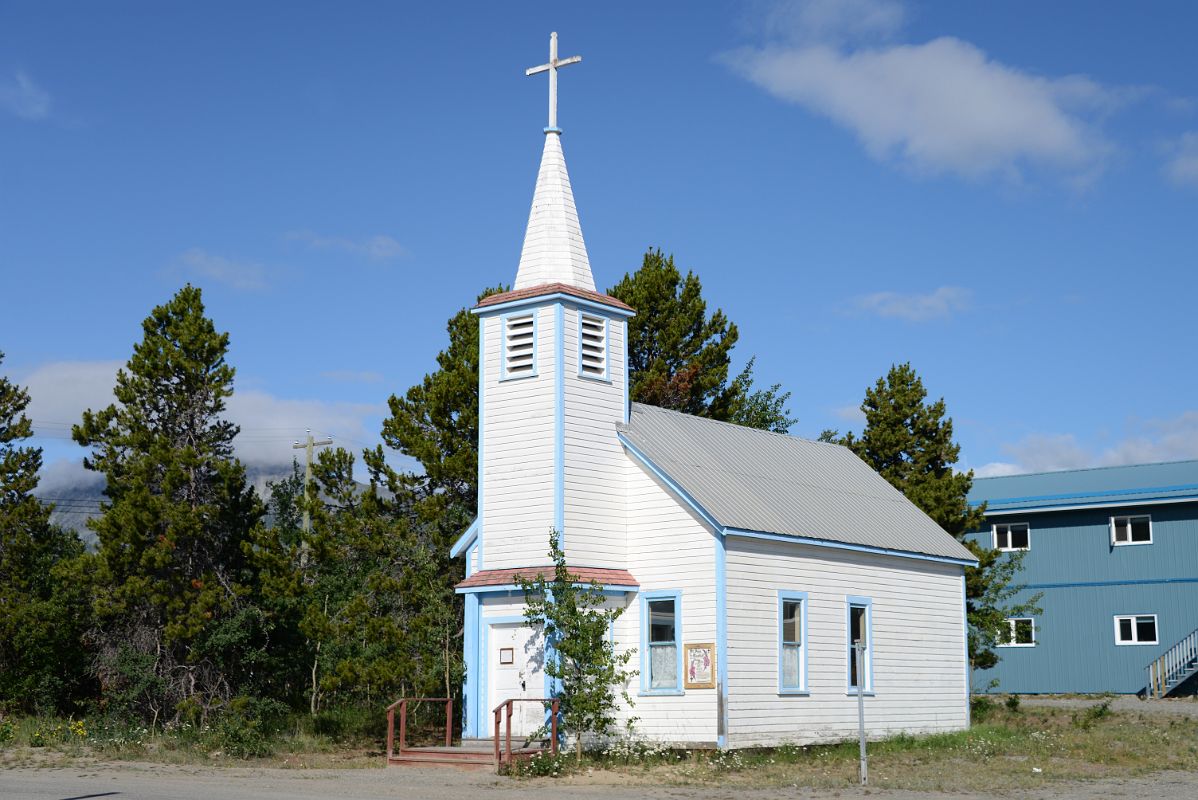 08H St John The Baptist Church In Carcross On The Tour From Whitehorse Yukon To Skagway
